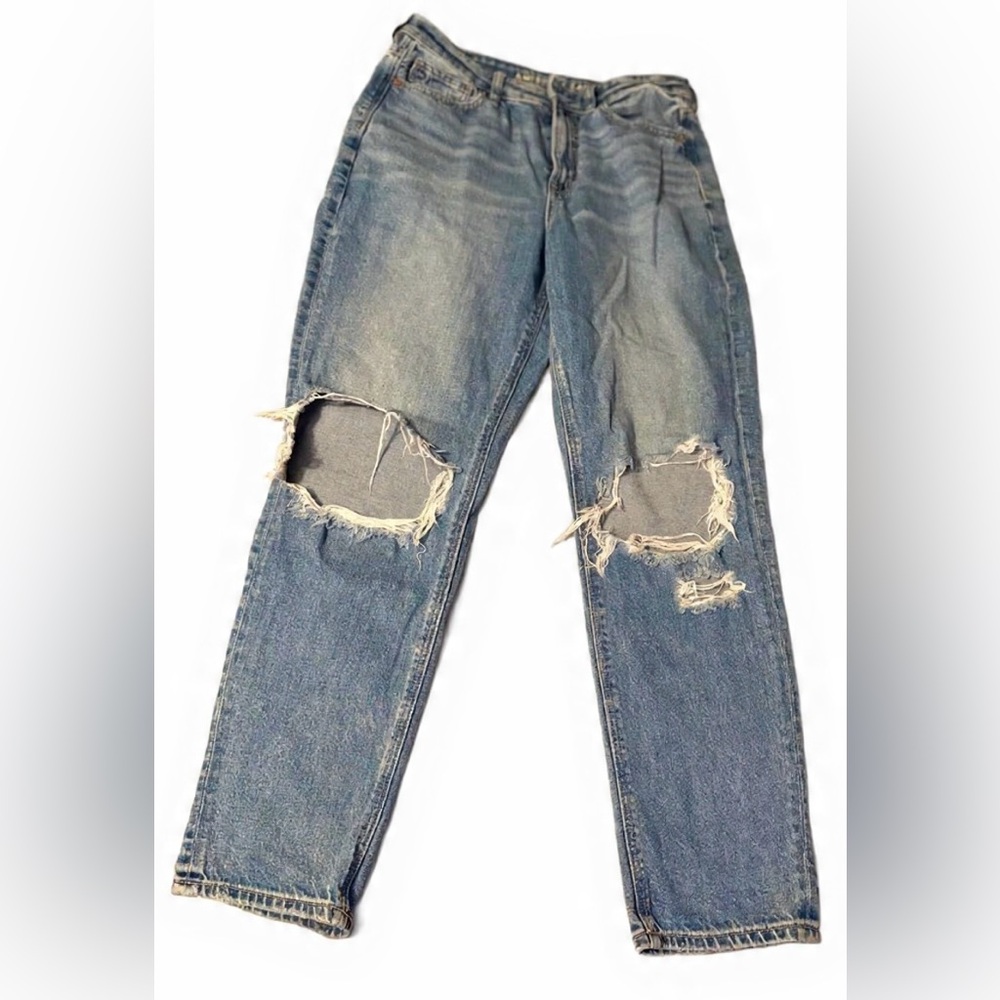 American Eagle Outfitters- Strigid Ripped Mom Jean